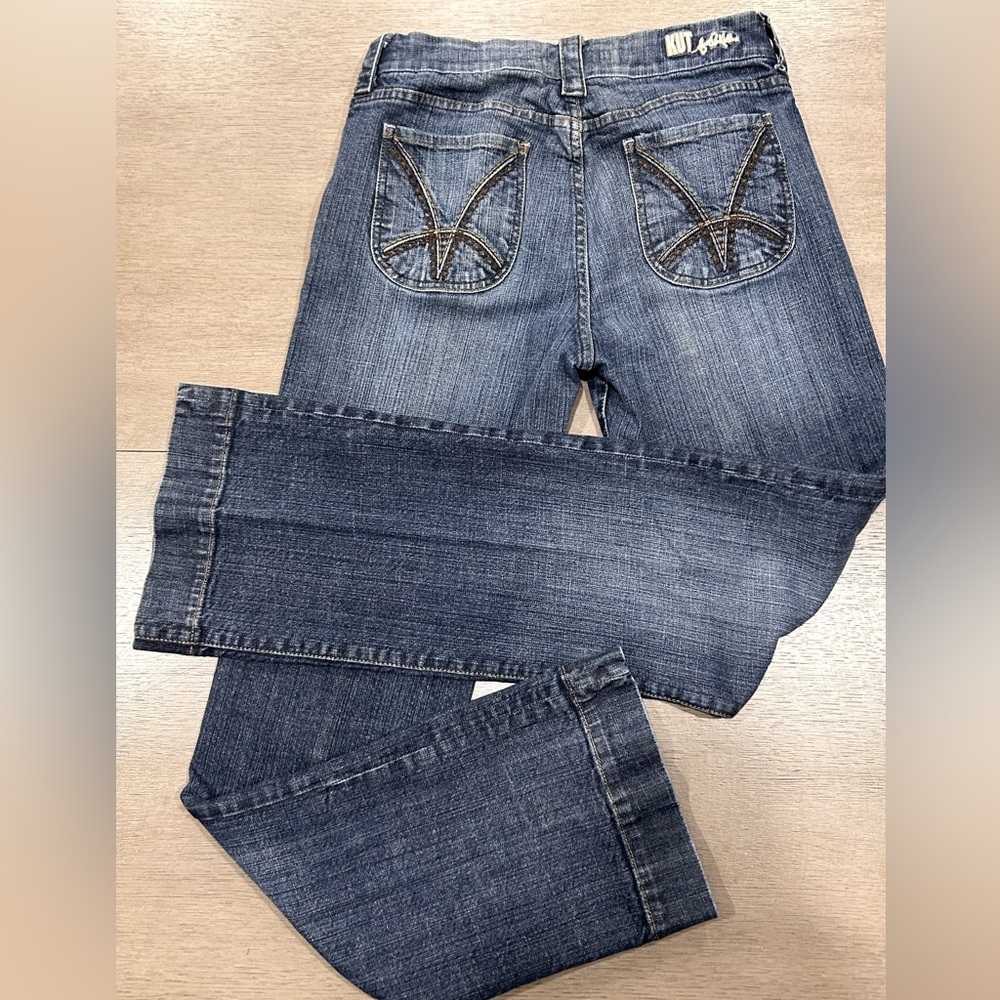 Kut from the Kloth Medium Blue Wide Leg Jeans
